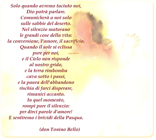 Frasi Sul Natale Di Don Tonino Bello.Solo Quando Avremo Taciuto Don Tonino Bello Leggoerifletto