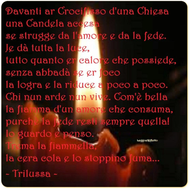 Poesie Di Natale Trilussa.La Candela Trilussa Leggoerifletto