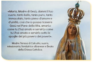 Preghiera A Maria Madre Teresa Di Calcutta Leggoerifletto